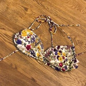 *RePosh* Floral VS String Halter/Bandeau Top
